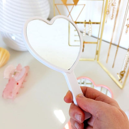 Miroir à main cœur
