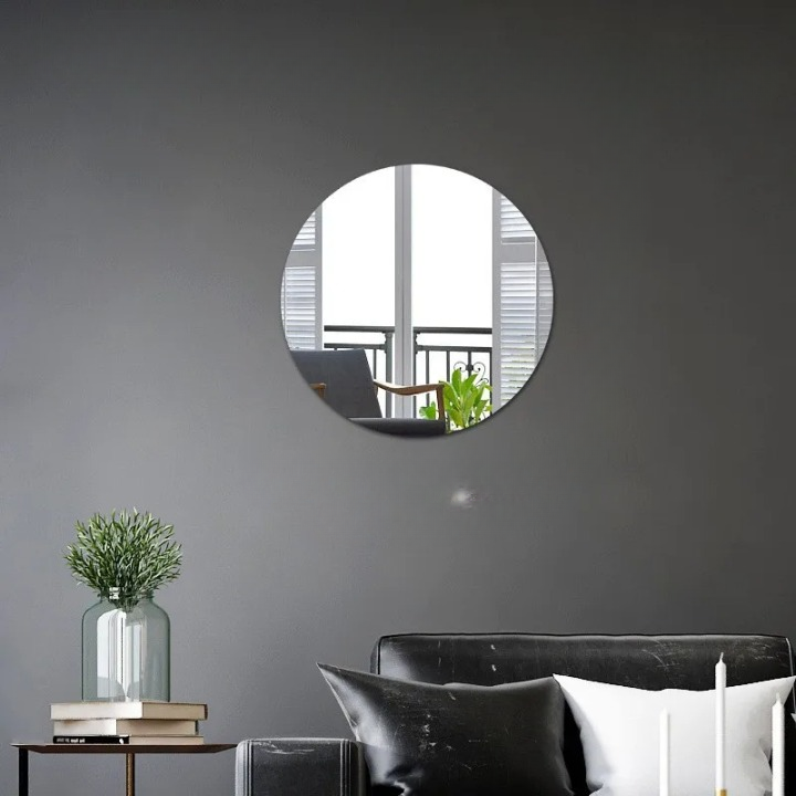 Miroir Adhésif Rond et Flexible en Acrylique