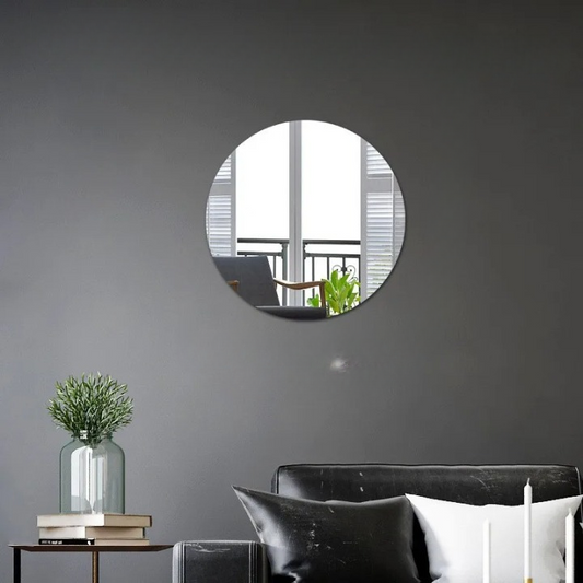 Miroir Adhésif Rond et Flexible en Acrylique