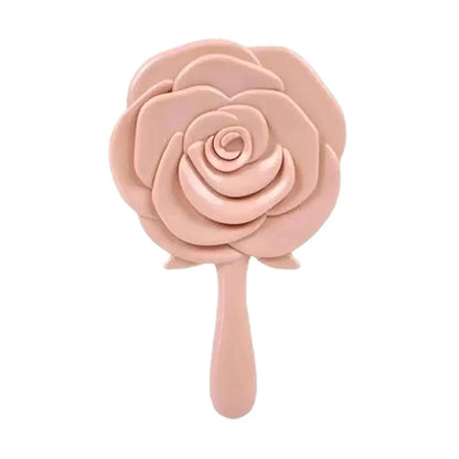 Miroir à main en forme de rose
