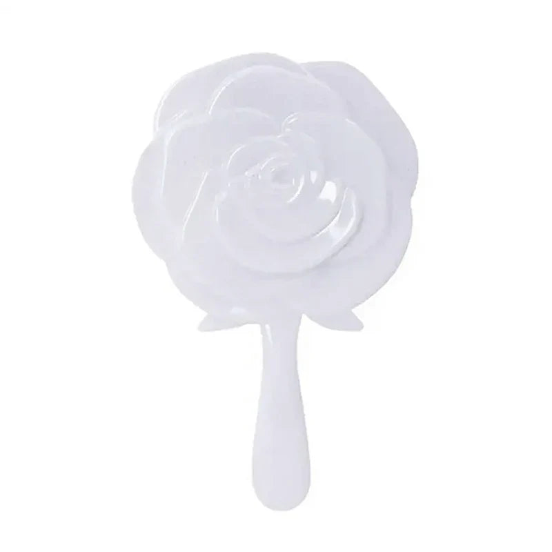 Miroir à main en forme de rose