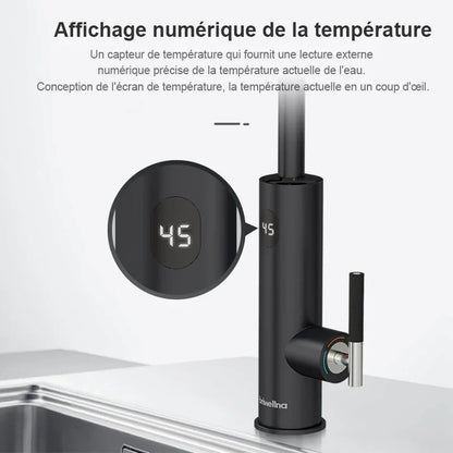 Mitigeur Cuisine Flexible Thermostatique Noir