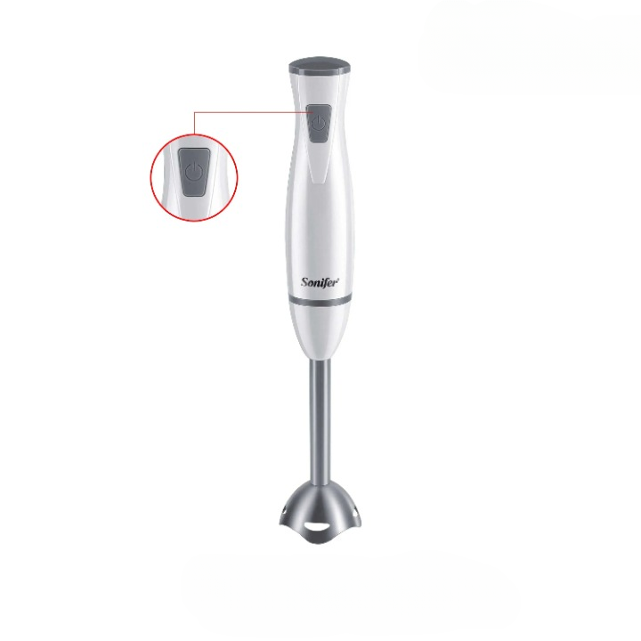 Mixeur Plongeant Blanc avec Poignée Ergonomique