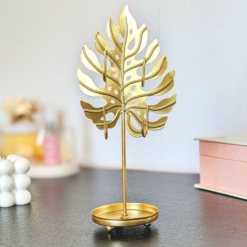 Arbre à bijoux original feuille monstera