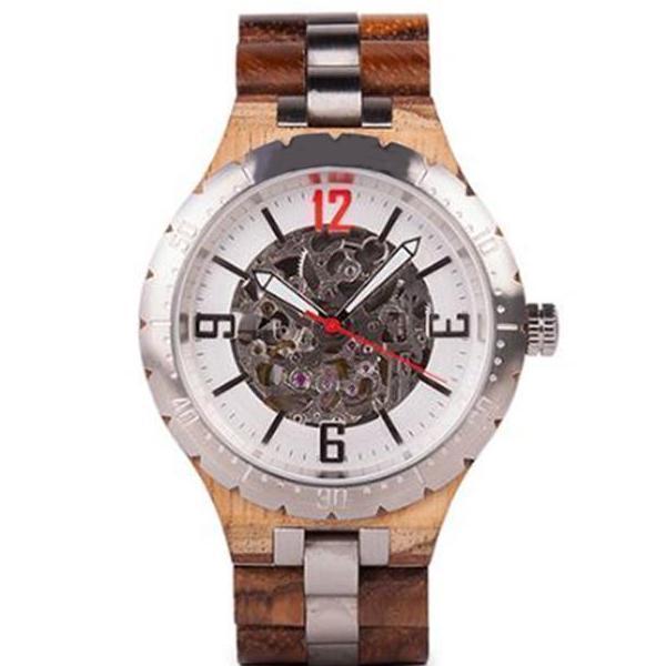 Montre en Bois Mécanique 