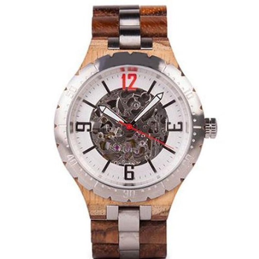 Montre en Bois Mécanique 