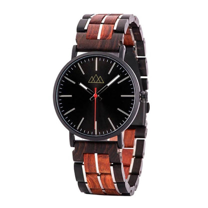 Montre en Bois Luxe Noire - Blackbay