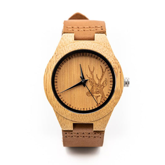 Montre en Bois Déco - Deer
