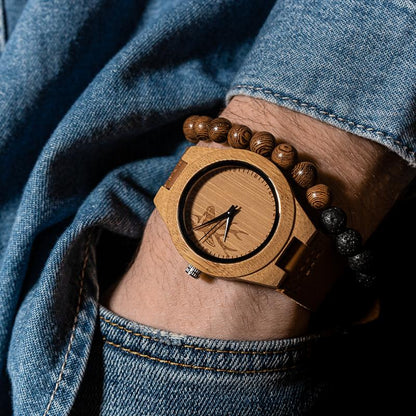 Montre en Bois Déco - Deer