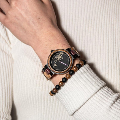 Montre Style Bois - Deer Automne
