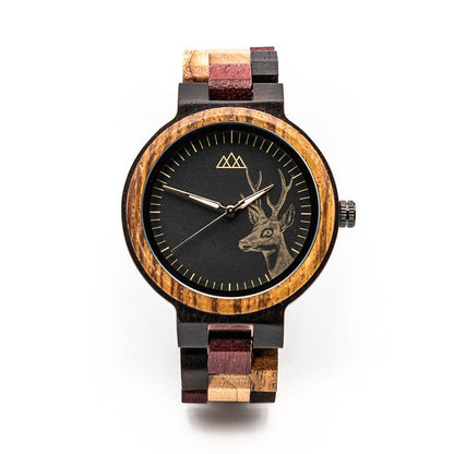 Montre Style Bois - Deer Automne