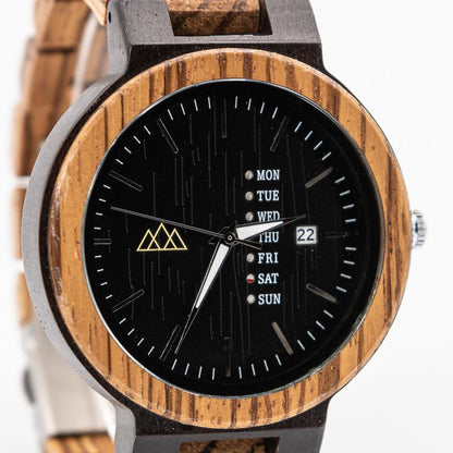 Montre Bois Bio - Fashion Black