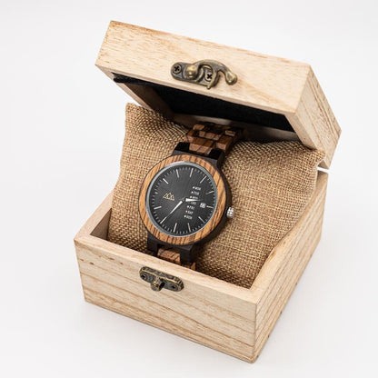 Montre Bois Bio - Fashion Black