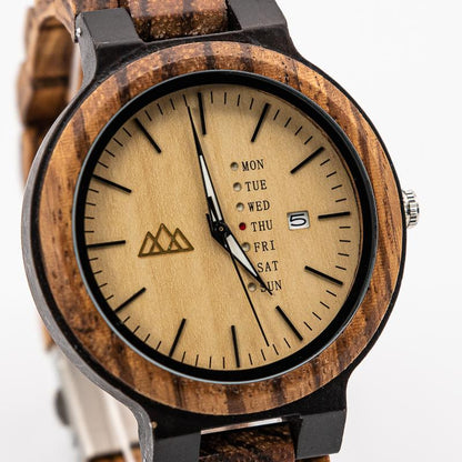 Montre en Bois Fashion Brown