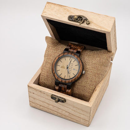 Montre en Bois Fashion Brown
