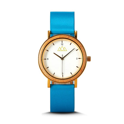 Montre en Bois Femme Bleue - Timeless Blue