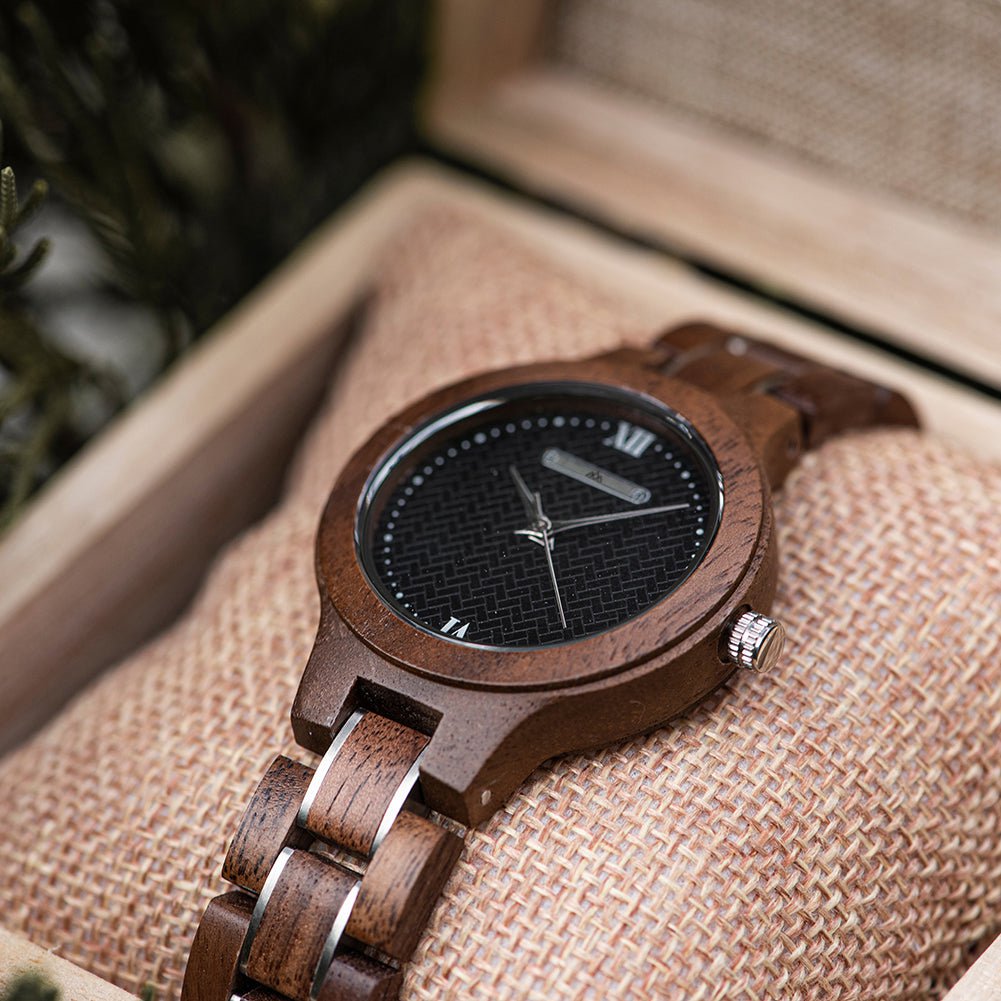 Montre en Bois Femme Style - Daily Noyer
