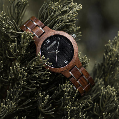 Montre en Bois Femme Style - Daily Noyer