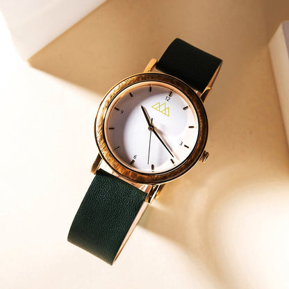 Montre en Bois Femme à Quartz - Dark Grey