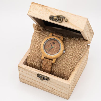 Montre Bois Liège Femme - Cork