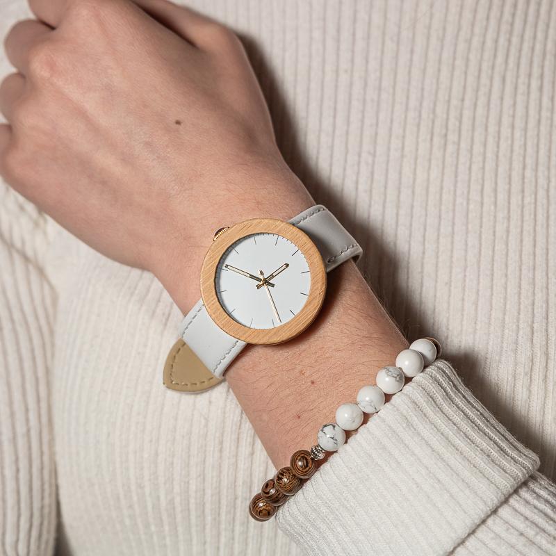Montre Femme Bois Cuir - Fresh