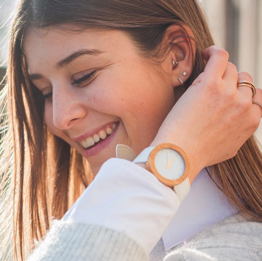 Montre Femme Bois Cuir - Fresh