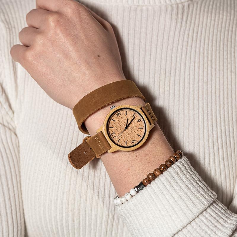 Montre en Bois pour Femme - Heart