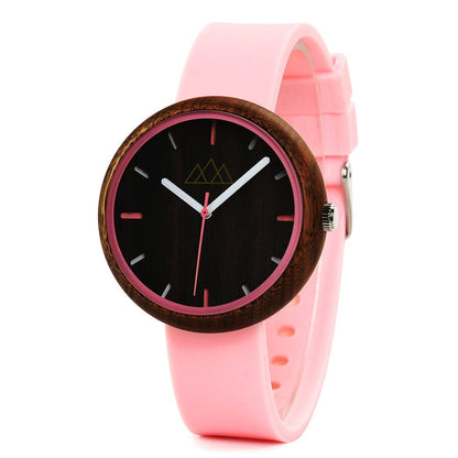 Montre en Bois Femme Rose - Urban Pink