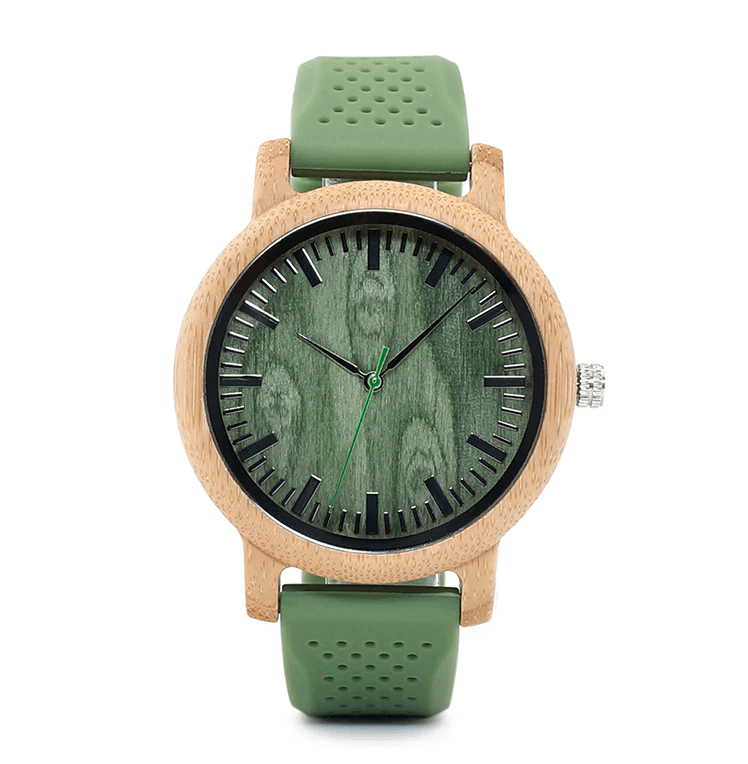 Montre en Bois Verte - Green Icewatch