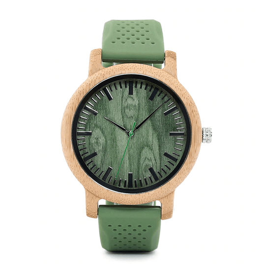 Montre en Bois Verte - Green Icewatch
