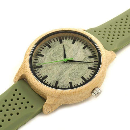 Montre en Bois Verte - Green Icewatch