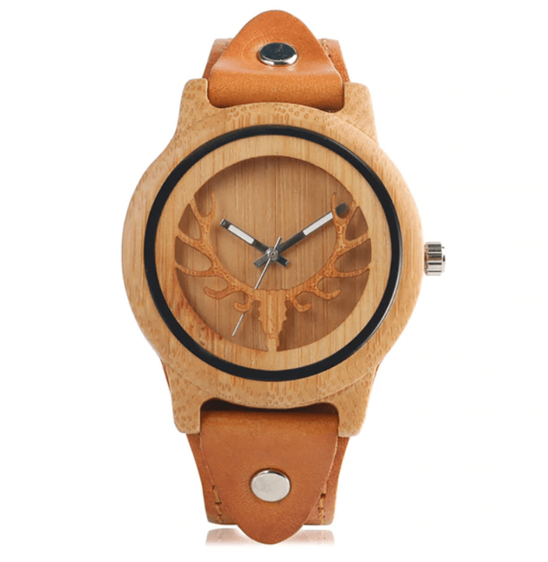 Montre en Bois Homme Naturel - Deer Strentgh