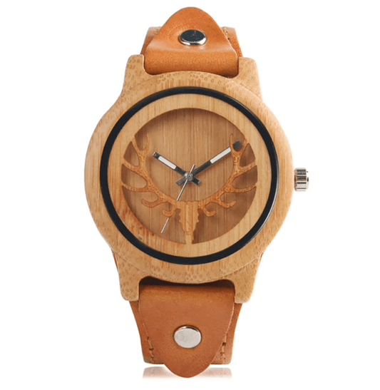 Montre en Bois Homme Naturel - Deer Strentgh