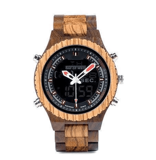 Montre en Bois Homme Sport - Evasion Noyer