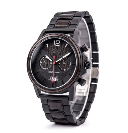 Montre en Bois Sport Noire - Indiana Black