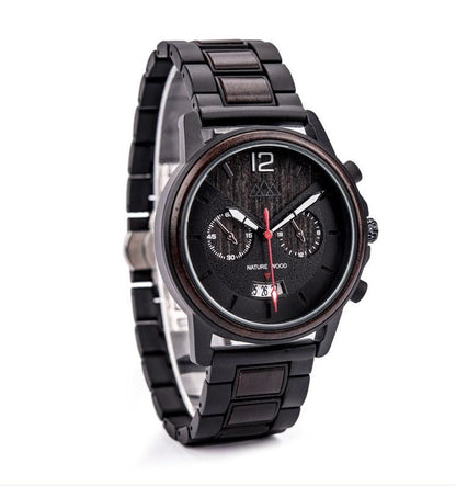 Montre en Bois Sport Noire - Indiana Black