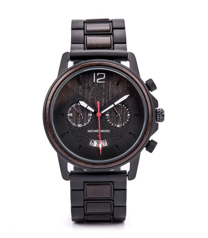 Montre en Bois Sport Noire - Indiana Black