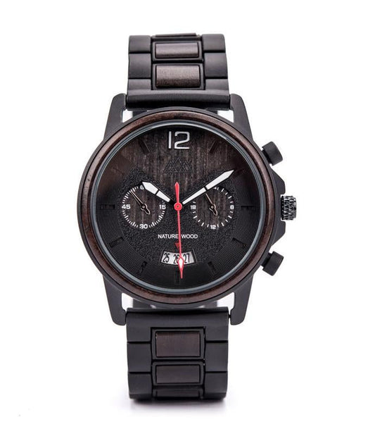 Montre en Bois Sport Noire - Indiana Black