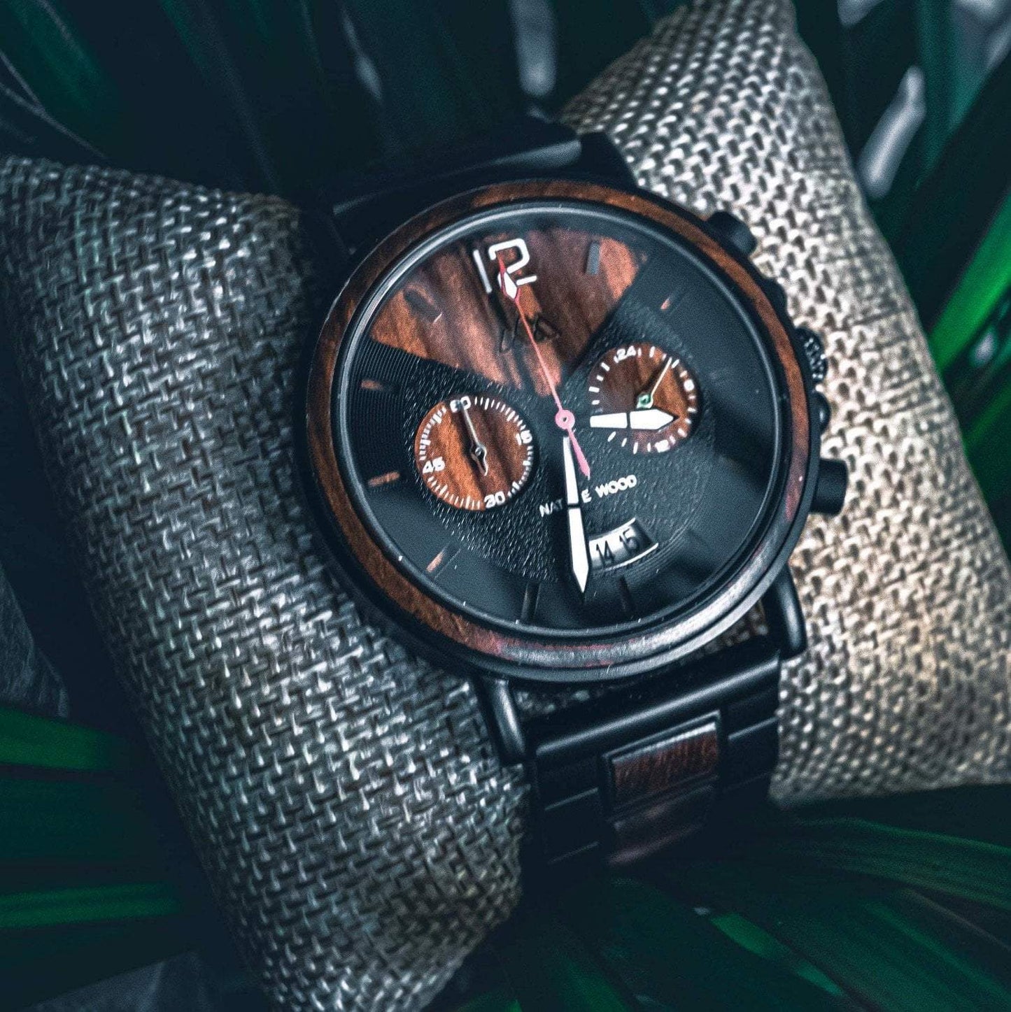 Montre en Bois Homme Bordeaux - Indiana Red