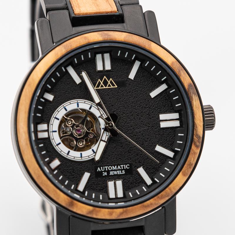 Montre Bois Homme Luxe - Legacy Black