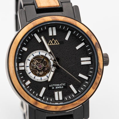 Montre Bois Homme Luxe - Legacy Black
