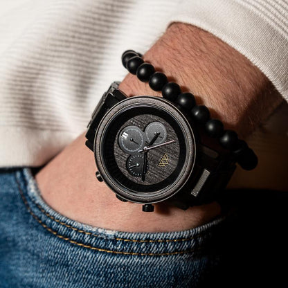 Montre en Bois Homme - Lux Marshal Dark