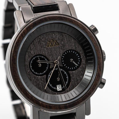 Montre en Bois Homme - Lux Marshal Dark