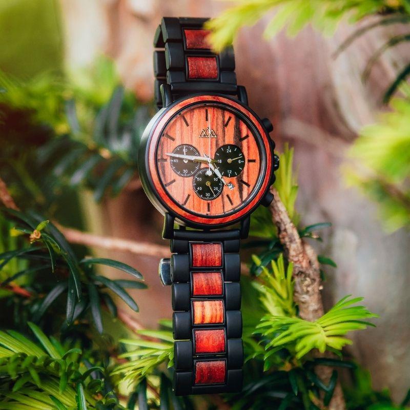 Montre en Bois Homme - Marshal Red