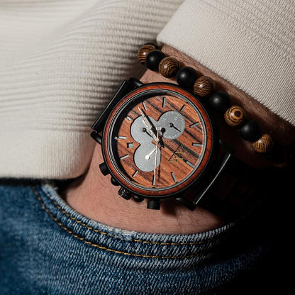 Montre en Bois Homme - Marshal Red