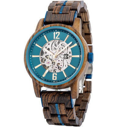 Montre en Bois Homme Mécanique - Brooklyn