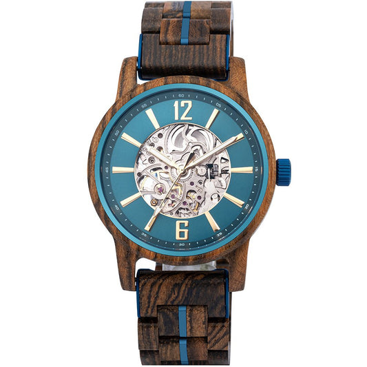 Montre en Bois Homme Mécanique - Brooklyn