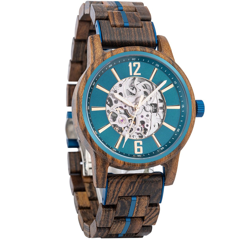 Montre en Bois Homme Mécanique - Brooklyn