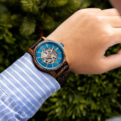 Montre en Bois Homme Mécanique - Brooklyn