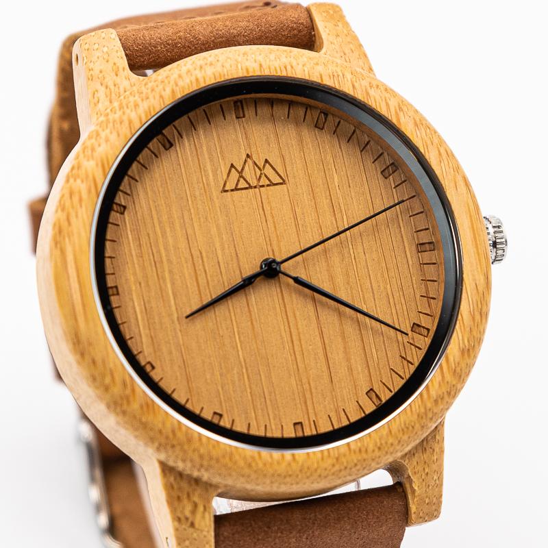 Montre en Bois Homme Cuir - Pur Line